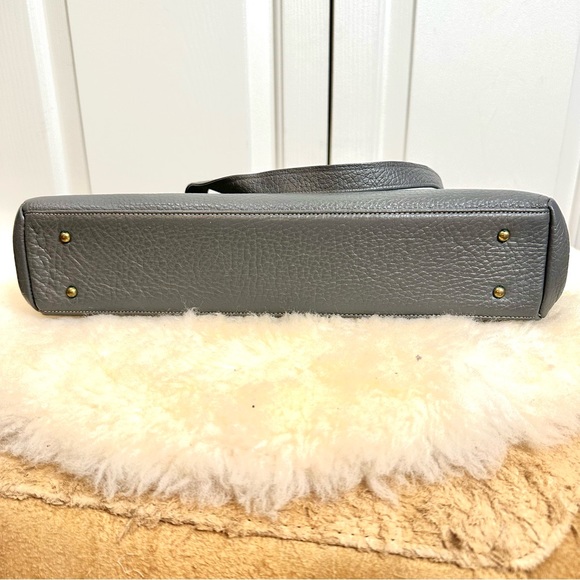 Vintage Merit New York Leather Gray Bag - Picture 10 of 16